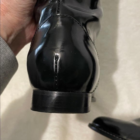 Alberta Ferrttetti Black Patent Leather Boots - Picture 15 of 16